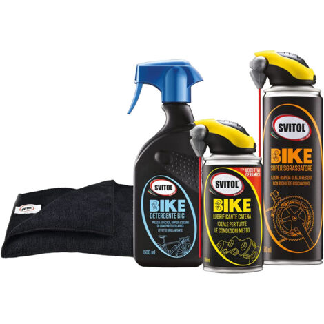 Svitol Bike – Kit manutenzione bici con panno in microfibra (1/5)