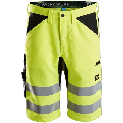 Pantaloni corti Snickers Workwear alta visibilità – classe 1 - Taglia: 50, Colore: Giallo (1/5)