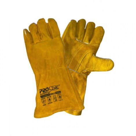 Delta Plus Guanti Di Pelle – Guanto Soldato/R Crosta Bovina Anticalore Cotone Rosso 10 - Foto 7