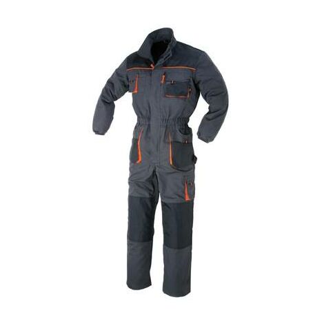 Tuta intera da lavoro canvas 48330 - 260 Gr. - 65% poliestere - 35% cotone - con inserti antiabrasione - Taglia: S