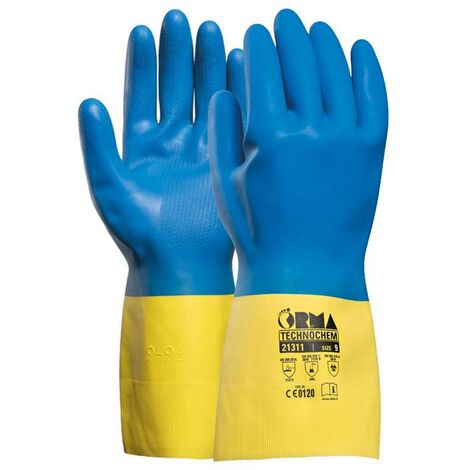 Guanti Technochem – cloroprene e lattice - Taglia: 9