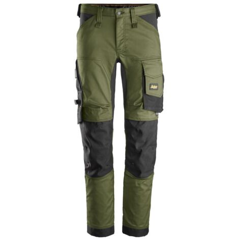 PANTALONE STRETCH ALLROUNDWORK T.54 VERDE KHAKI (1/2)