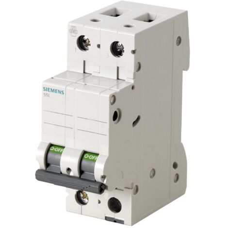 Siemens interruttore magnetotermico 2p 20a 10ka curva c 5sy42207 (1/2)