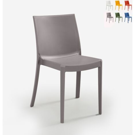 SEDIA IN POLIPROPILENE 'PERLA' beige taupe (1/5)