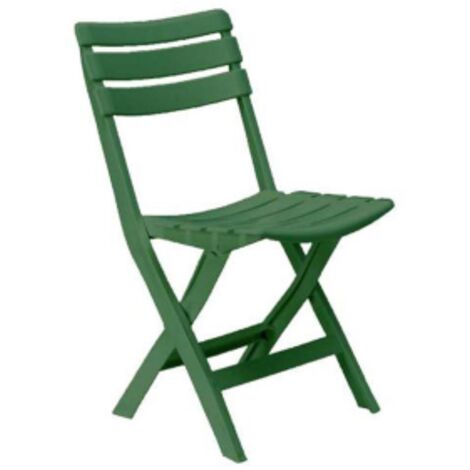 Bica – Chaise de jardin pliable en polypropylène – Résistante aux intempéries – Dimensions 41x40 H80 cm – Pour usage extérieur intensif