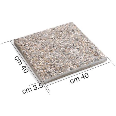 PIASTRA IN GRANIGLIA 40X40X3.5CM OMBRELLONI