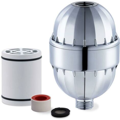 Filtre Anti Calcaire Douche,Filtre à Douche à 15 étage avec Vitamine C et Haute Pression,Adoucisseur d'Eau élimine le Chlore et les Métaux lourds,Revitalisant la Peau Cheveux Ongles (1/5)