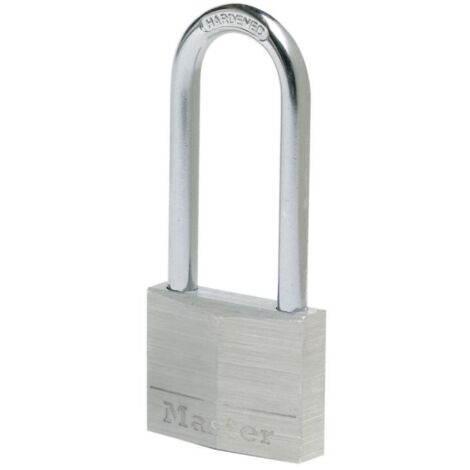 Schloss aus mass. Aluminium 50mm Bügel 64mm D 7mm