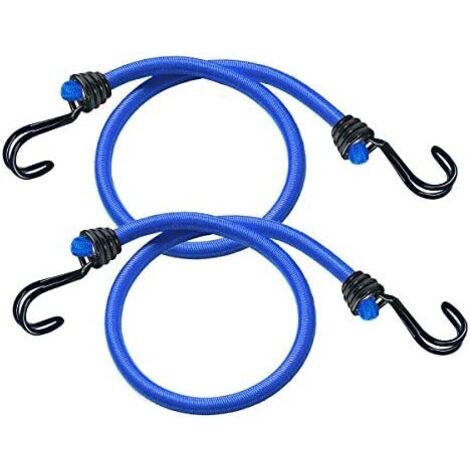 MASTER LOCK Gummi-Spannseile mit Haken [Set mit 2 Spannseilen] [120 cm langes Spannseil] [Doppelter Invershaken] 3017EURDAT - Ideal zum Transportieren, Verpacken und Sichern von Lasten (1/5)