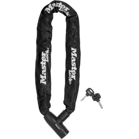 MASTER LOCK Fahrradschloss Stahlkettenglied [mit Schlüssel] [90 cm Kette] 8391EURDPRO - Ideal für Fahrräder (1/4)