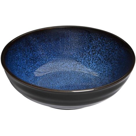 Bols plats Luna bleu nuit 160 mm (lot de 6) - Ref DZ772 - Olympia (1/3)