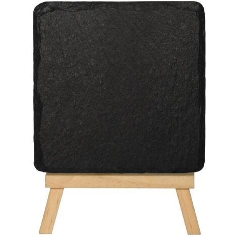 Plat de présentation en ardoise naturelle 130x130mm (Lot de 4) - Ref CK409 - Olympia (1/5)