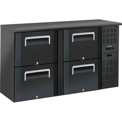 Arrière bar réfrigéré avec 2 x 2 tiroirs- 242l - L 1 460 x P 515 x H 860 mm - 224 W / 230 V - Casselin (1/2)
