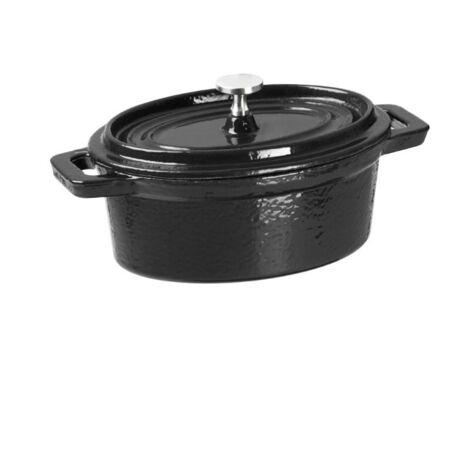 Mini-cocotte ovale en fonte - 94 x 113 x 49 mm - VOGUE (1/5)