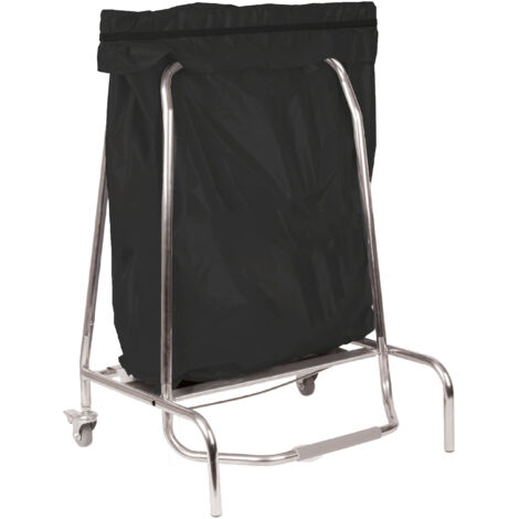 Porte-sac poubelle inox - 80L - Casselin (1/3)