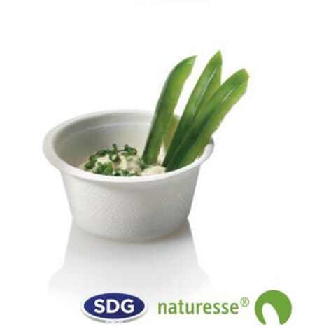 Pot à Sauce en Pulpe de Cellulose 60 ml - SDG - Lot de 2000 (1/3)