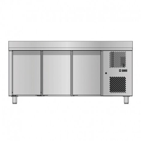 Table GN 1/1 positive avec dosseret - Prof. 700 - 3 portes - 315 L - Sofraca (1/2)