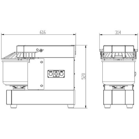 Pétrin à Pâte 10L - Combisteel (1/3)
