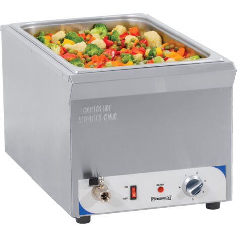Bain-marie avec robinet de vidange GN 1/1 - 200 mm - L 353 x P 585 x H 320 mm - 1 500 W / 230 V - Casselin (1/2)