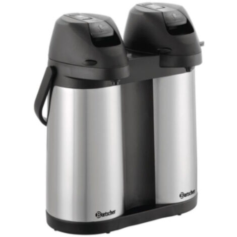 Thermos à pompe Duo 1,9L-ST - Bartscher (1/3)