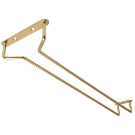 Support verres à pied en laiton poli 406mm - 115 x 406 x 36 mm - BEAUMONT (1/5)