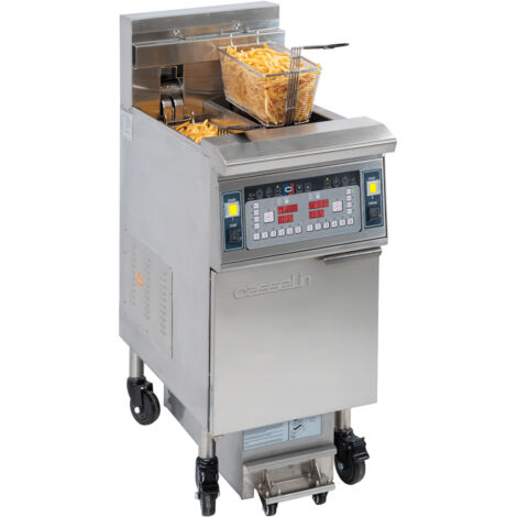 Friteuse électrique avec filtration 2 x 12 litres 17kW (1/2)