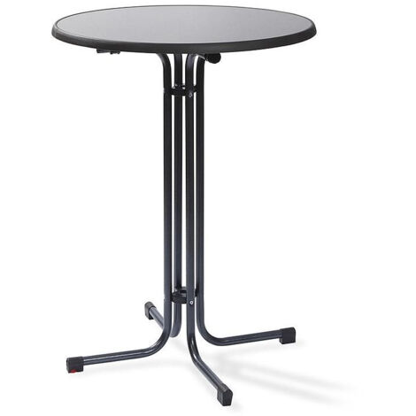 Mange-debout pliable Ø 70 cm Anthracite - Feros (1/5)