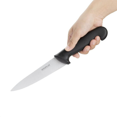 Couteau de cuisine noir 160mm - HYGIPLAS (1/3)