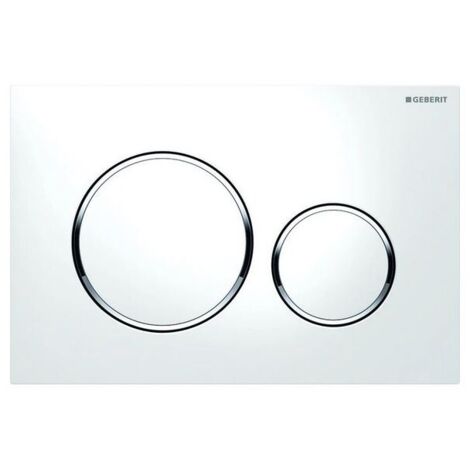 GEBERIT Betätigungsplatte Sigma20 weiß / glanzchrom / weiß 115.882.KJ.1 Retourware / Verpackung beschädigt