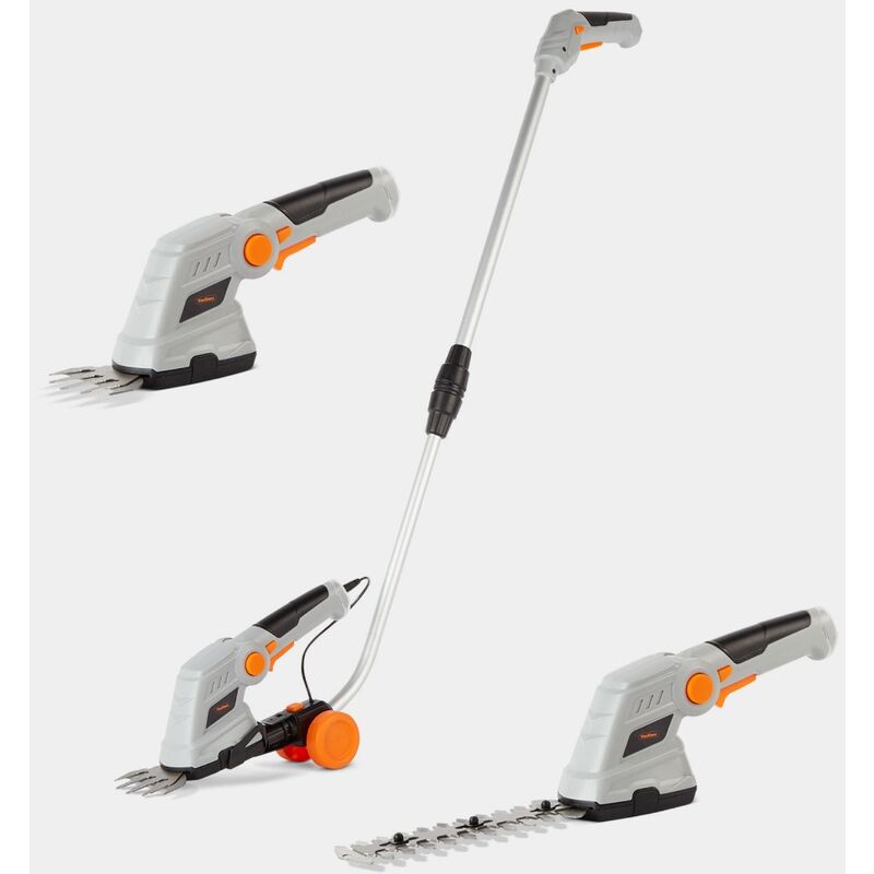 VonHaus 7.2V 2 in 1 Grass and Hedge TrimmerBattery Powered Cordless 