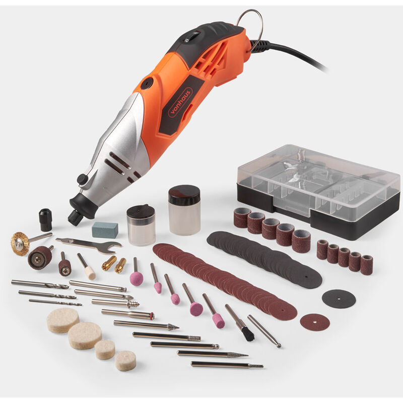 Rotary Tool 200W Power Variable Speed With 170 Accessories