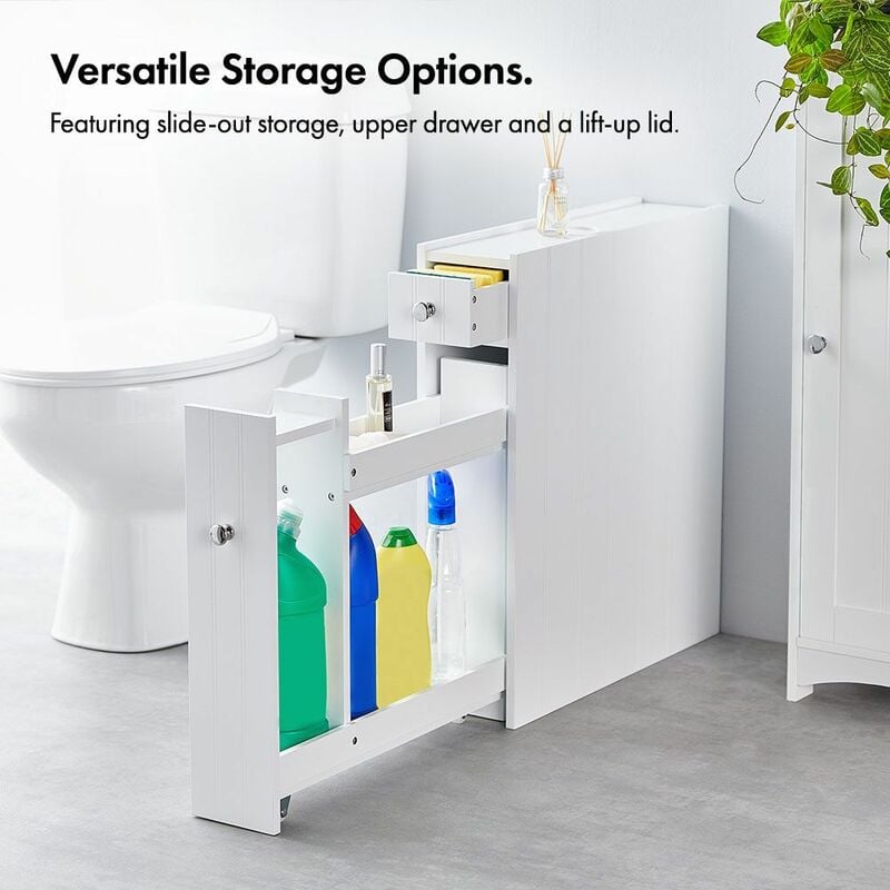 Ultra slim clearance bathroom storage