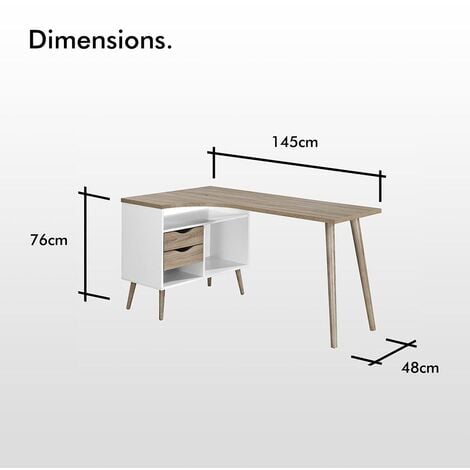 Scandi corner deals desk