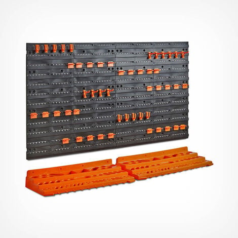 VonHaus Garage Tool Storage with Shelf & Pegboard For Multiple