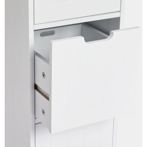 Waterproof Bathroom Cabinets White,Bathroom Storage Shelf Organizer  Cupboard for Bathroom,Kitchen,Hallway and Bedroom