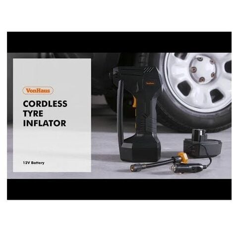 VonHaus 12v Cordless Tyre Inflator – Digital Air Compressor