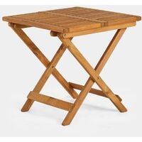 VonHaus Adirondack Side Table - Garden/Patio/Conservatory Wooden Outdoor Folding Side/Snack Table - Ideal for Hardwood Decking