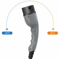 VonHaus EV Charging Cable Type 2 to Type 2, 32 to 16 Amp 7.2kw Electric Car Charger Single Phase- 5m Flat Cable Shower Resistant with Carry Case