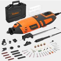VonHaus Rotary Multitool Kit 170W & 184Pc Accessory Set - Compatible with Most DREMEL Accesorries – Variable Speed 8000 – 30,000rpm