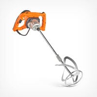 VonHaus Paddle Mixer Drill - Cement Stirrer with Gear Selection and 2 Stage Safety Switch – 1600W Handheld Tool for Mixing Plaster / Paint / Mortar / Glue / Adhesive