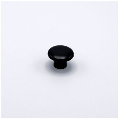 Pomolo tondo laccato nero 32x22mm - 006 Little