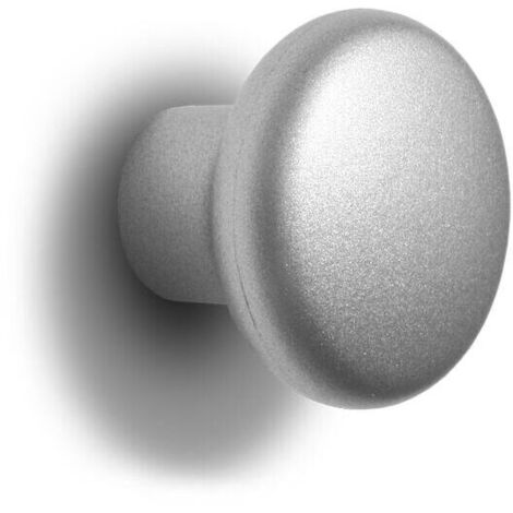 Pomolo tondo effetto alluminio 24x20mm - 020 Simple