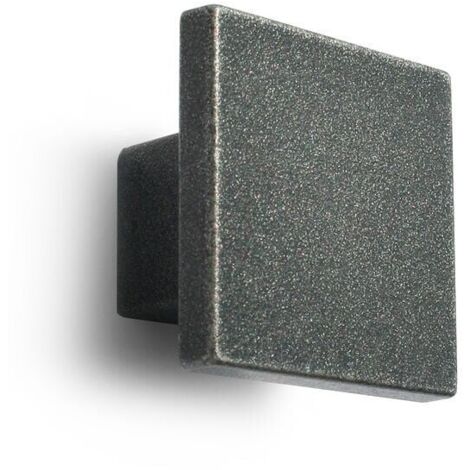 Pomolo quadrato effetto ferro 30x30x19mm - 022Q Quadro