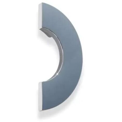Maniglia mezzo tondo effetto alluminio 97x48x22mm - 3111/2 Giotto