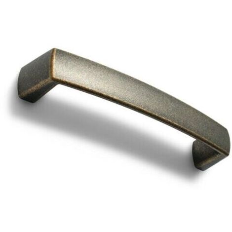 Maniglia dalle linee morbide effetto bronzo 140x20x28mm - 389B Round B