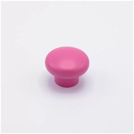 Pomolo classico dalla forma arrotondata color fuxia in goffrato fine 52x38mm - 419 Baloon