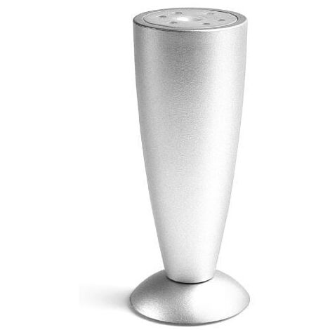 Piedino a cono con supporto finale a disco effetto cromato lucido 50x120mm - 761 Solid