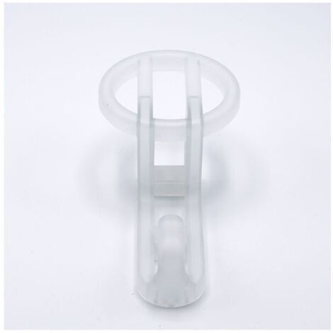 Piedino rettangolare effetto alluminio con flangia quadrata sottile 55x100mm - 776R High