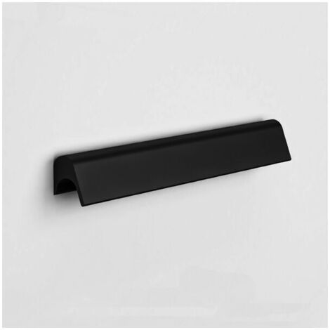 Maniglia con linee essenziali arrotondate - 172 mm - Laccato nero