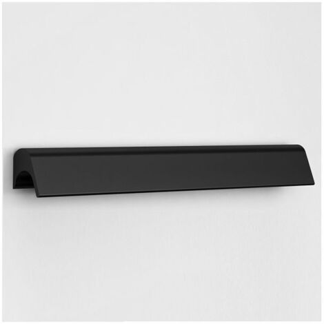 Maniglia con linee essenziali arrotondate - 204 mm - Laccato nero